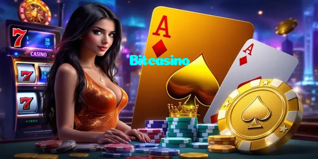 Bitcasino casino presented on mobile device in Pakistan with slots and live games